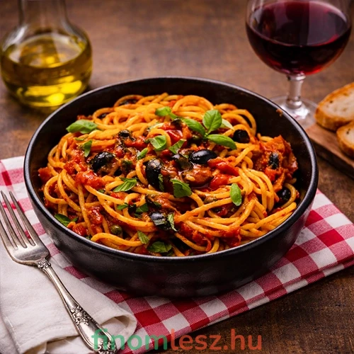 Spaghetti alla puttanesca házi módra – olasz tésztarecept ötletek