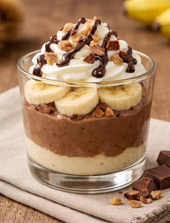 Banános gesztenyés puding