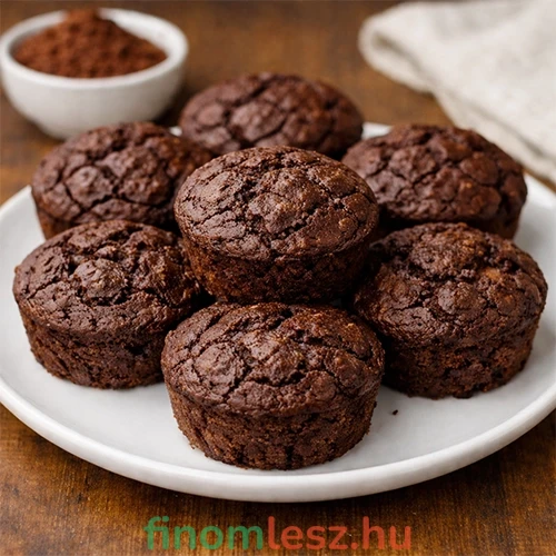 Cukormentes Kakaós muffin