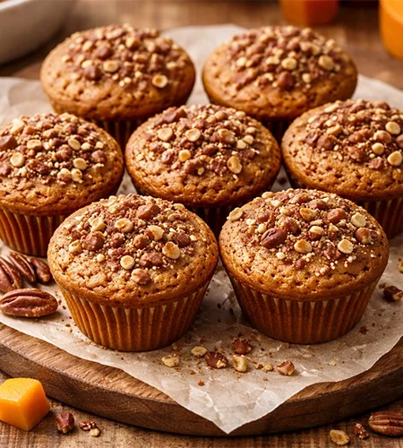Cukormentes sütőtökös muffin