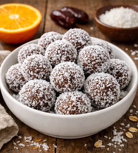 Egyszerű vegán kókuszgolyó