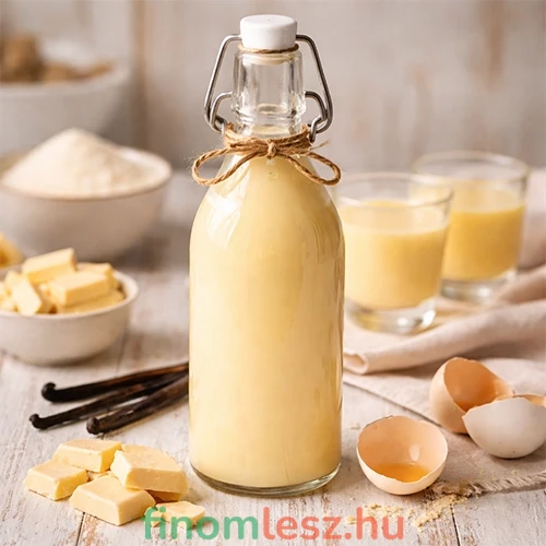 Fehércsokis tojás likőr