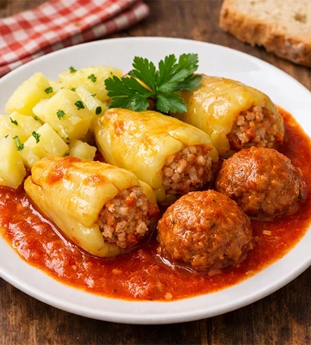 Hagyományos magyar Töltött paprika