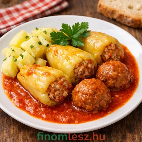 Hagyományos magyar Töltött paprika