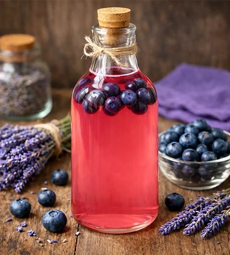 Levendulás áfonya likőr