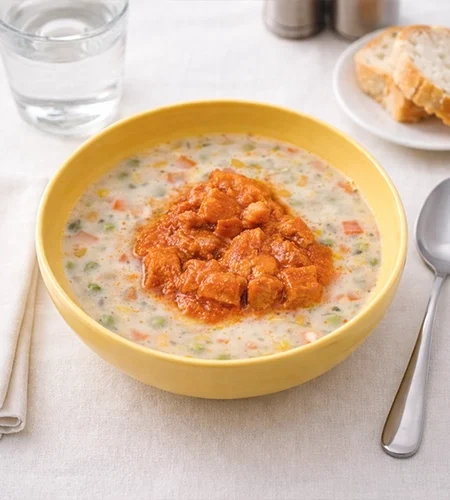 Tavaszi finomfőzelék, sertéspörkölt