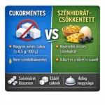 Cukormentes vs szénhidrátcsökkentett