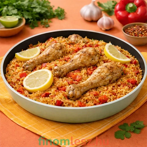 Serpenyős kubai csirke - Arroz con pollo