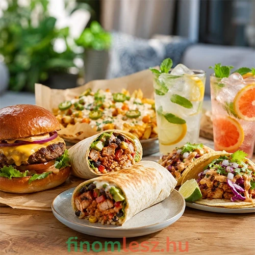 Food truck ételek otthon és jeges italok
